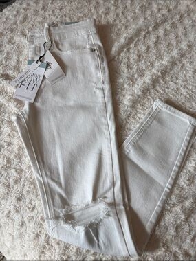 NWT🛍️WOMENS STRADIVARIUS SKINNY WHITE JEANS🛍️ SIZE 6